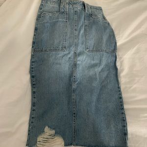 Free people denim skirt size 26